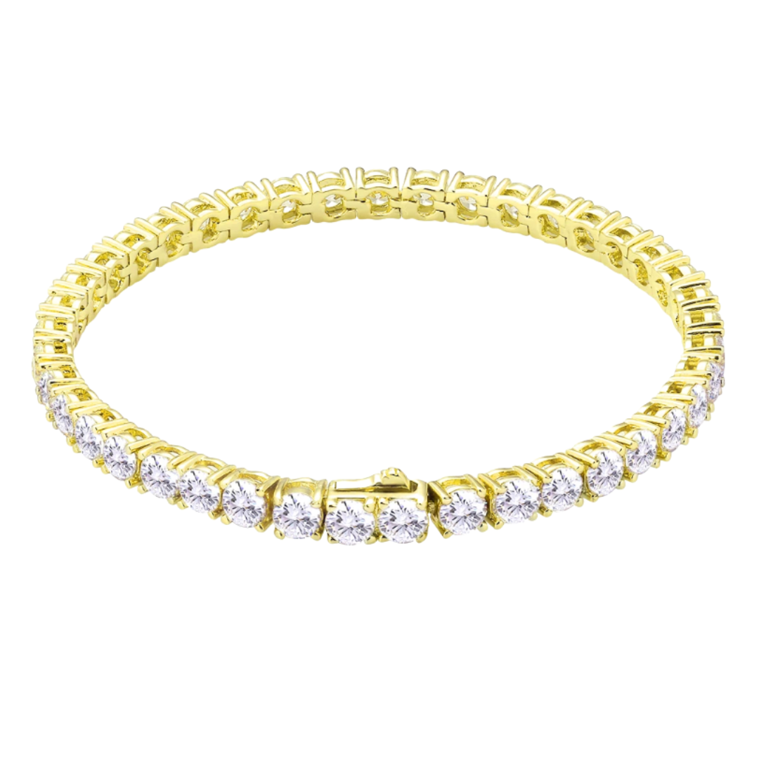 GOLD TENNIS BRACELET