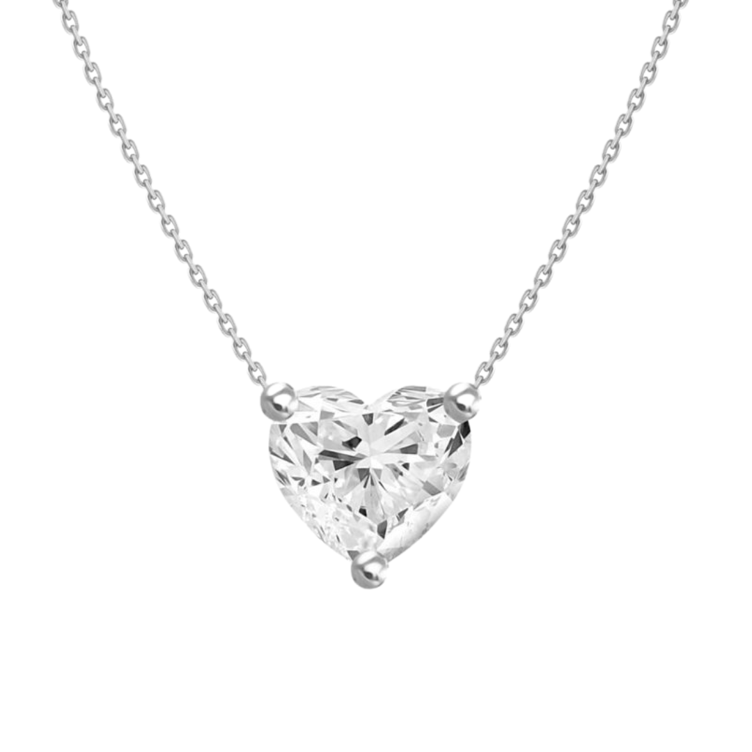 HEART MOISSANITE NECKLACE